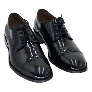 Johnston Murphy Bradford Cap-Toe Blucher Dress Shoes Black Size 10